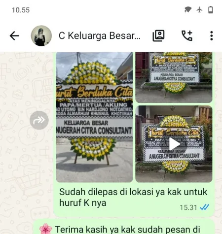 Pengiriman Papan Bunga Duka Kamal Muara
