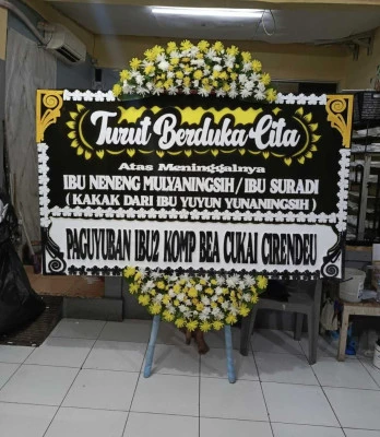 Papan Bunga di Kamal Muara